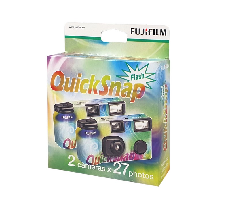 Fujifilm Quicksnap Flash 400 2 pack Single Use 35mm Film Camera